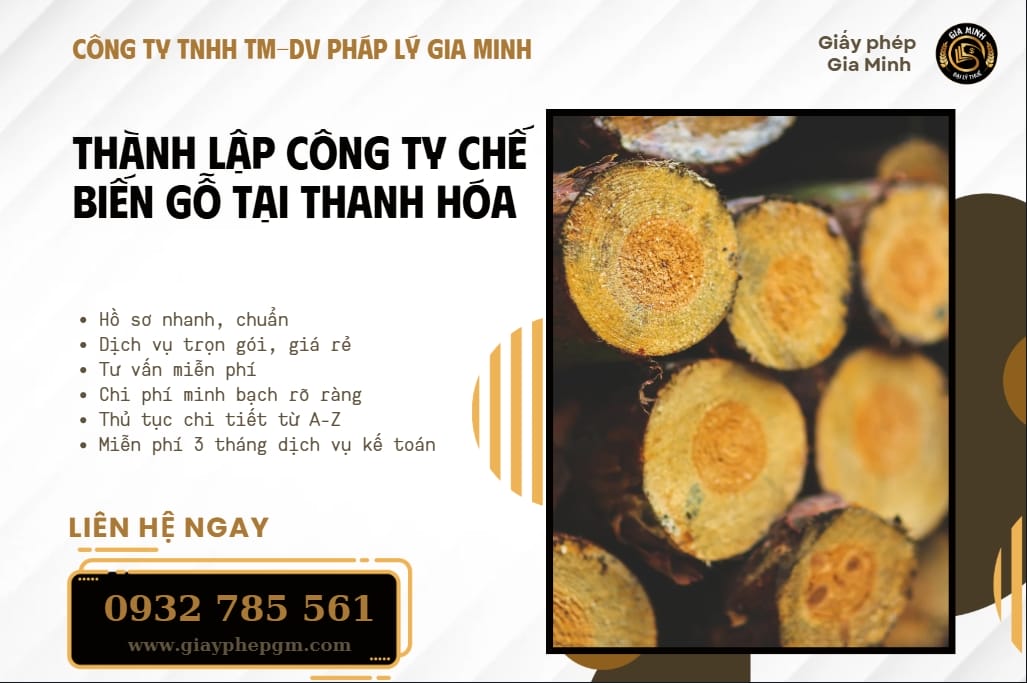 Thành lập công ty chế biến gỗ tại Thanh Hóa