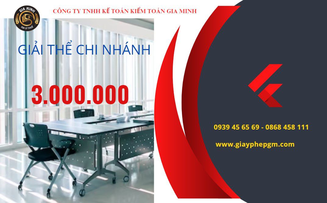 Chi phí giải thể chi nhánh