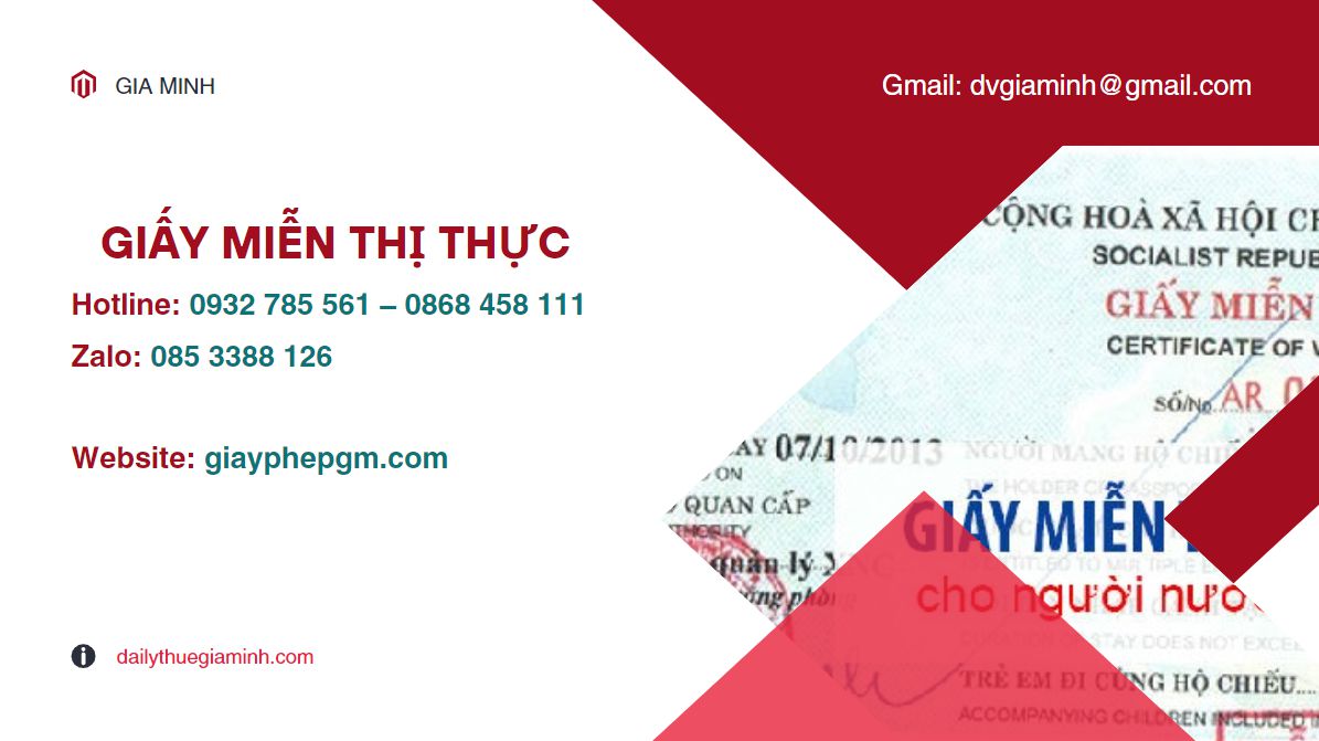 Giấy Miễn thị thực Việt Nam 5 năm 3 Thủ tục xin miễn thị thực 5 năm