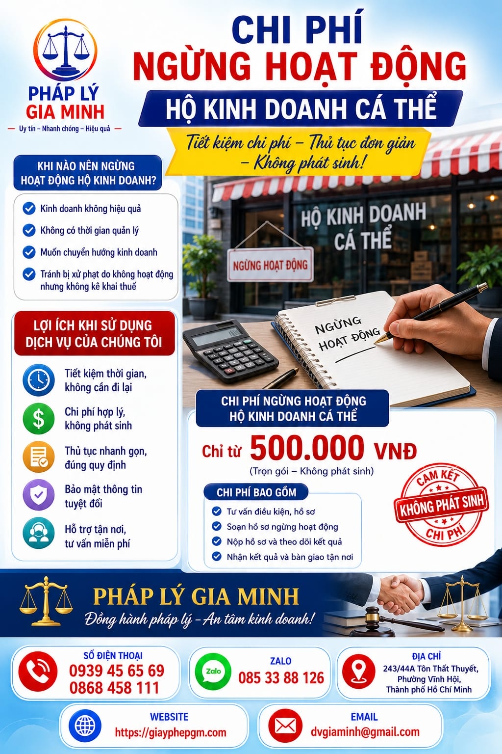 Mẫu hồ sơ giải thể hộ kinh doanh