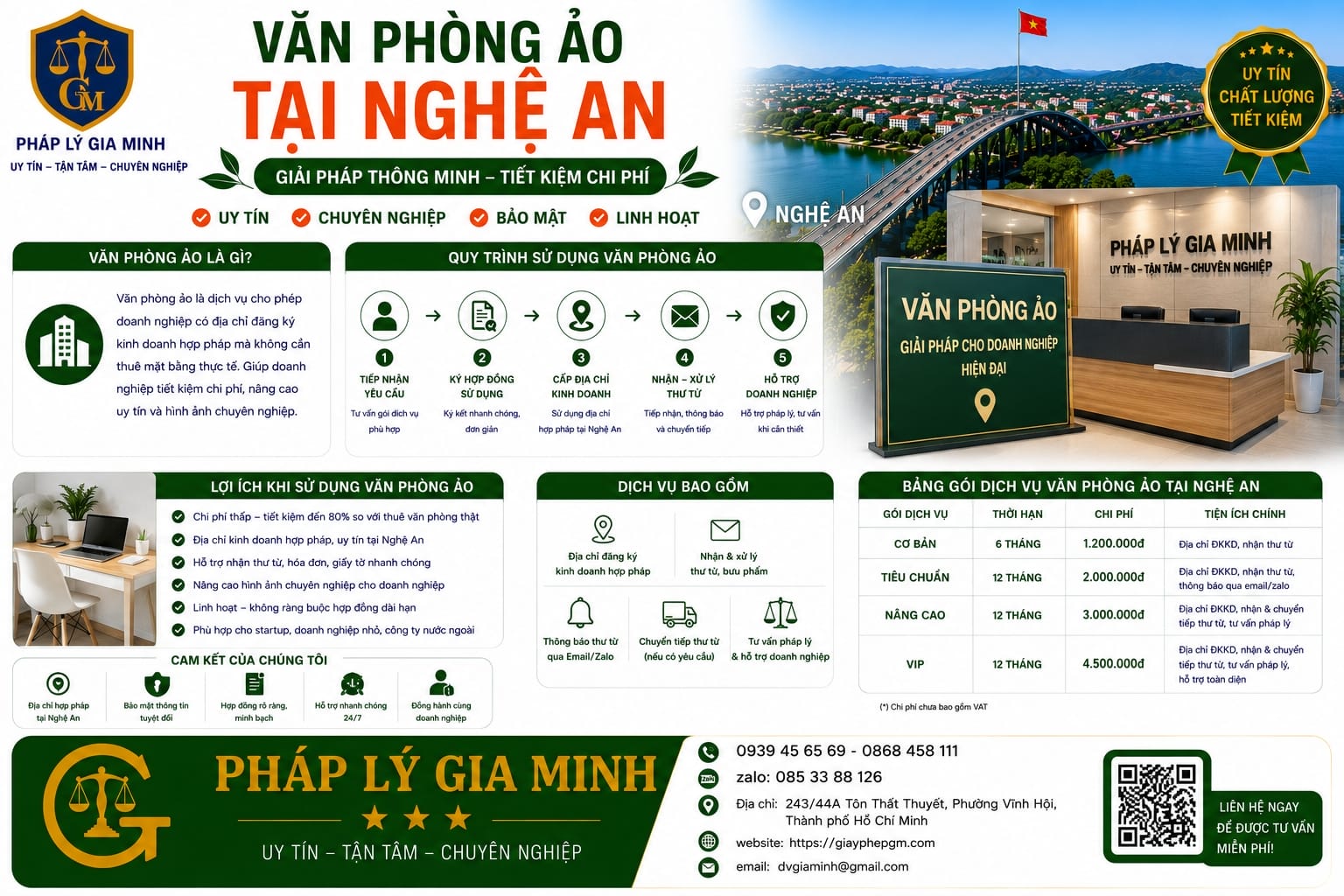 Văn phòng ảo tại Nghệ An