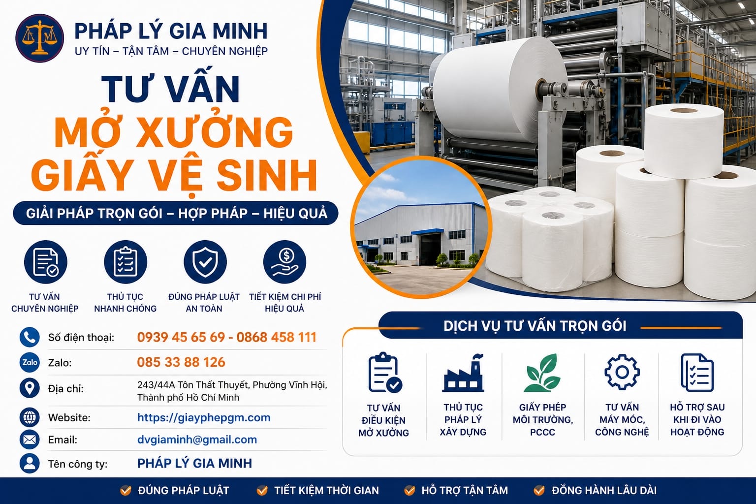 Tư vấn mở xưởng giấy vệ sinh