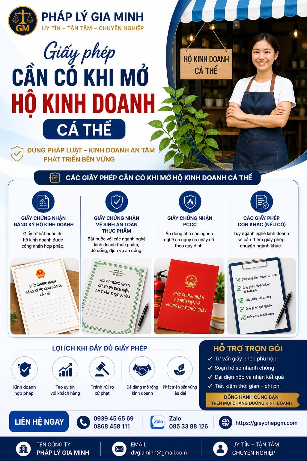 Giấy phép cần có khi mở hộ kinh doanh cá thể