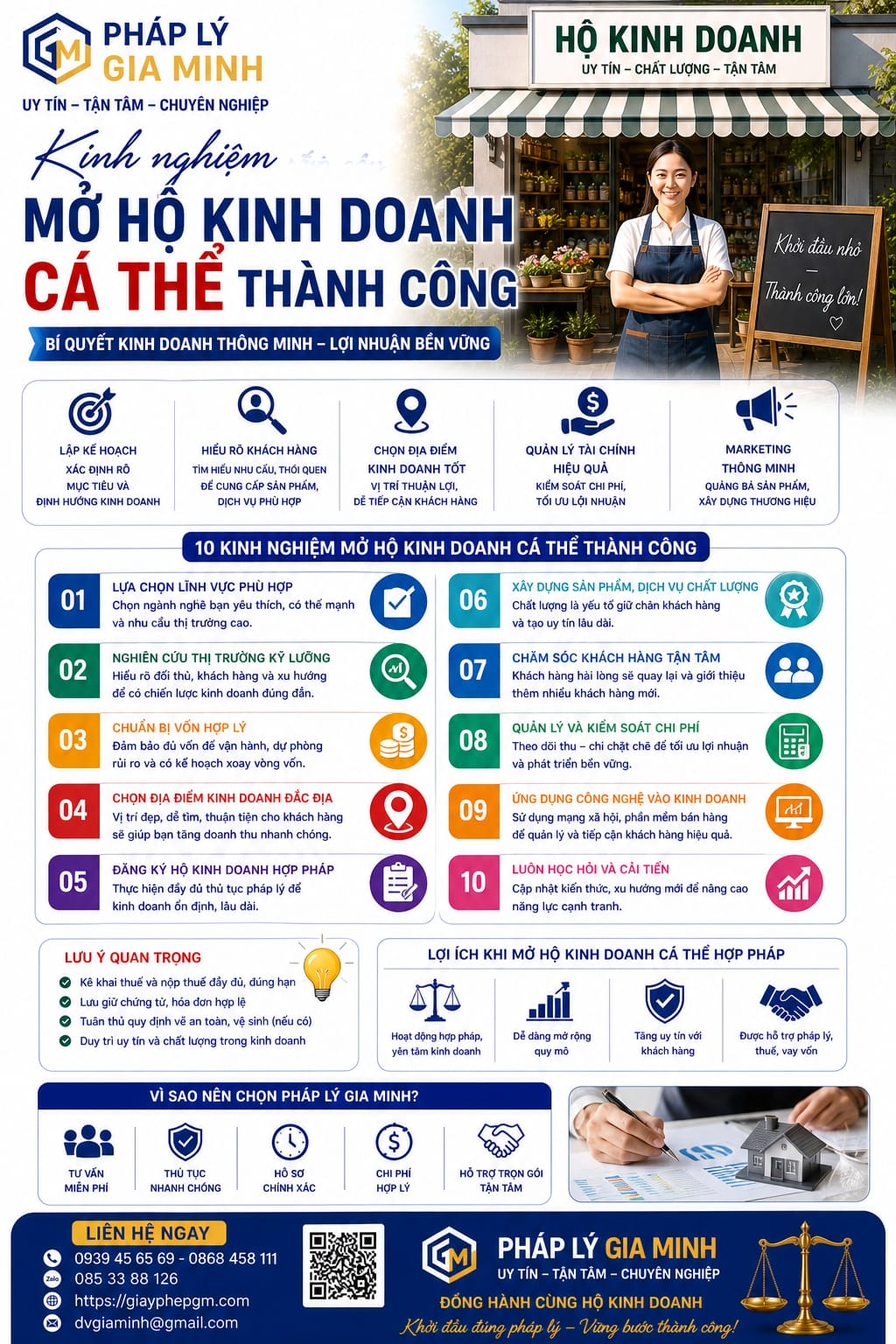 Kinh nghiệm mở hộ kinh doanh cá thể thành công