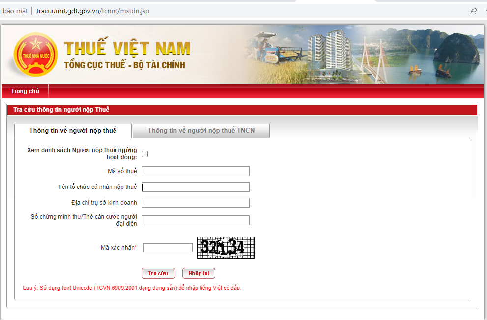 Hướng dẫn tra cứu thông tin nộp thuế