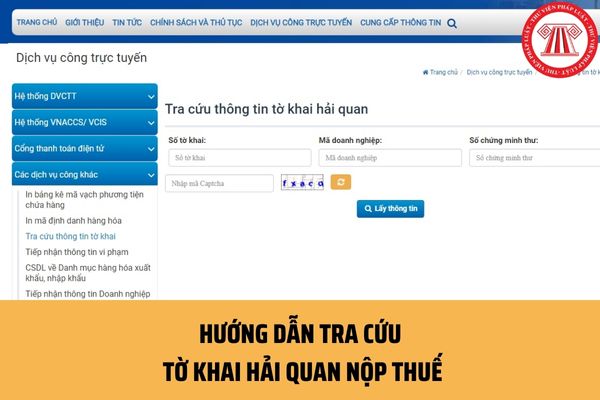 Hướng dẫn cách tra cứu nộp thuế tờ khai 2024