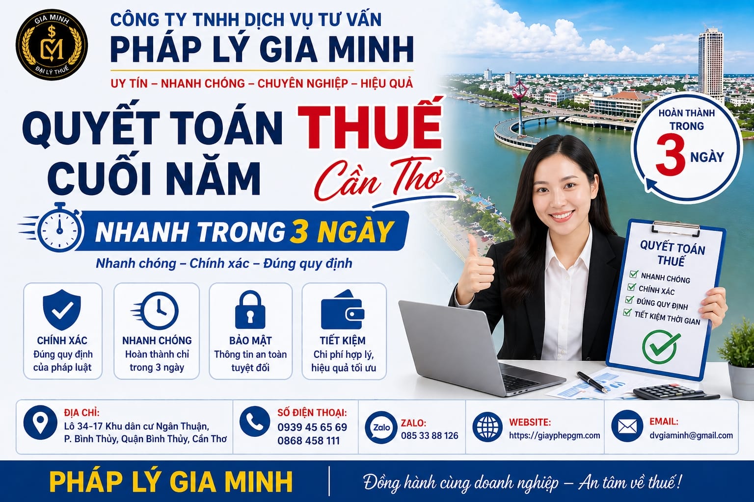 Dịch vụ kế toán chuyên nghiệp cho doanh nghiệp Cần Thơ