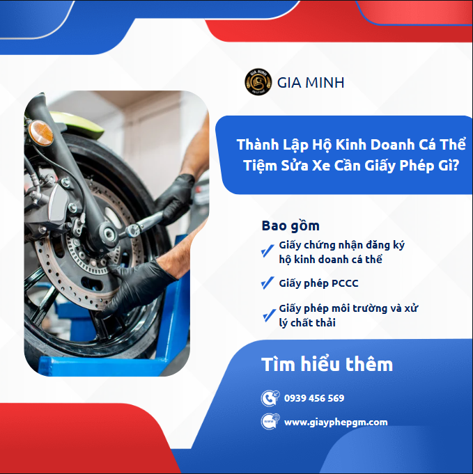 Các giấy phép cần thiết khi mở tiệm sửa xe máy