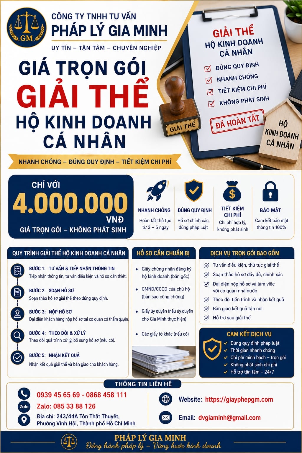 Thủ tục giải thể hộ kinh doanh cá thể mới nhất theo quy định hiện hành 6 Thủ tục giải thể hộ kinh doanh cá thể mới nhất