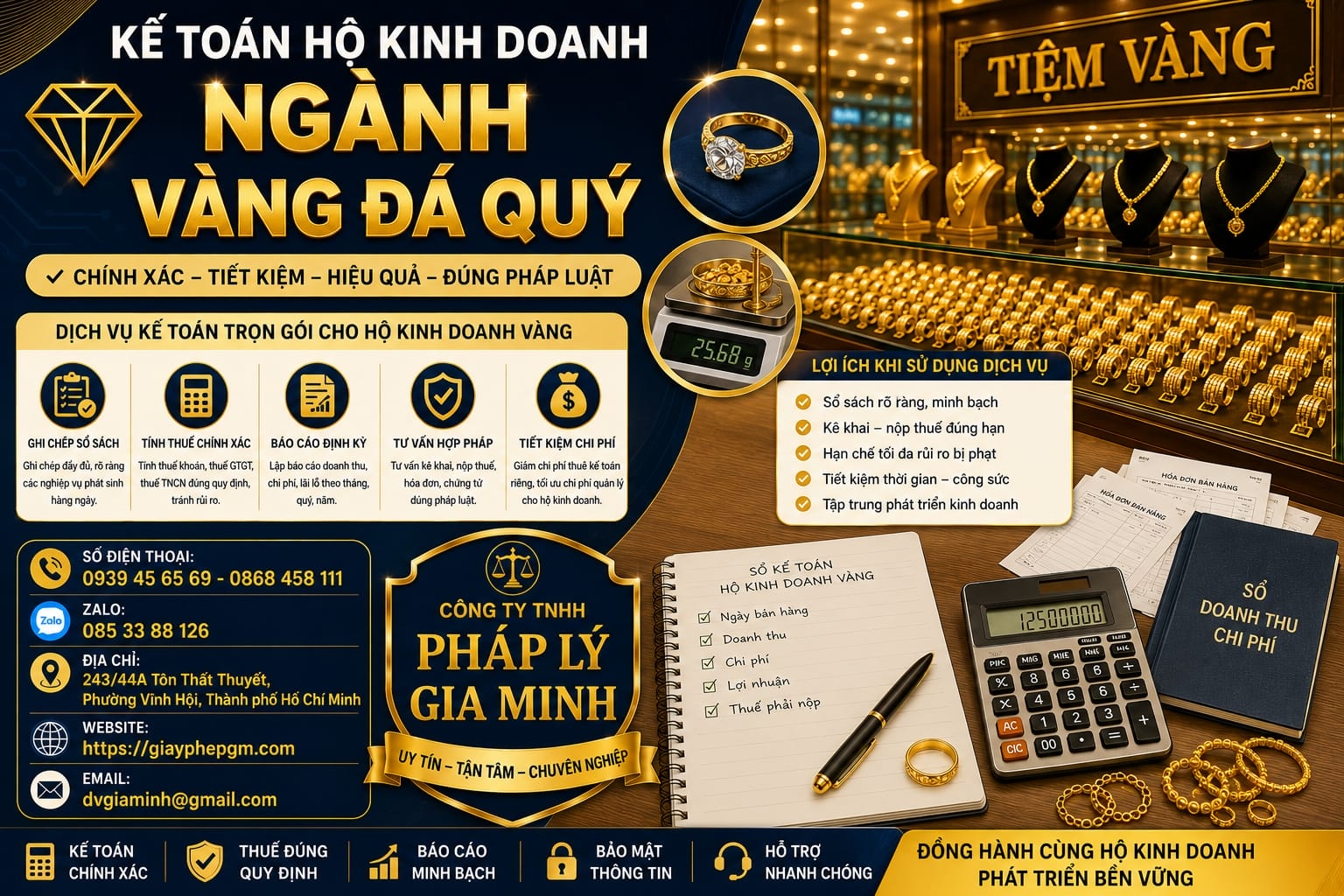 Kế toán hộ kinh doanh ngành vàng đá quý 11 Kế toán hộ kinh doanh ngành vàng đá quý