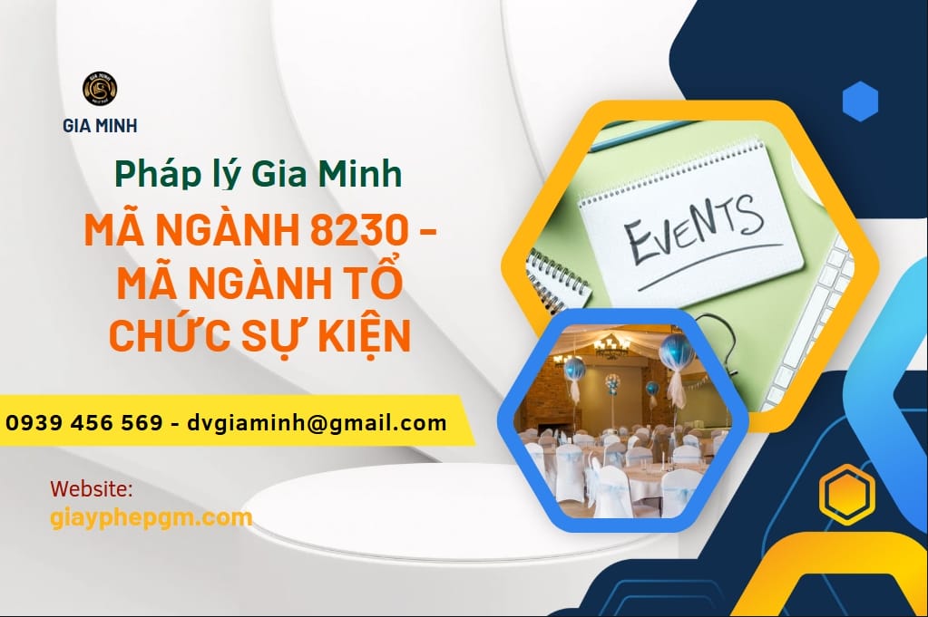 Mã ngành tổ chức sự kiện 8230 là gì