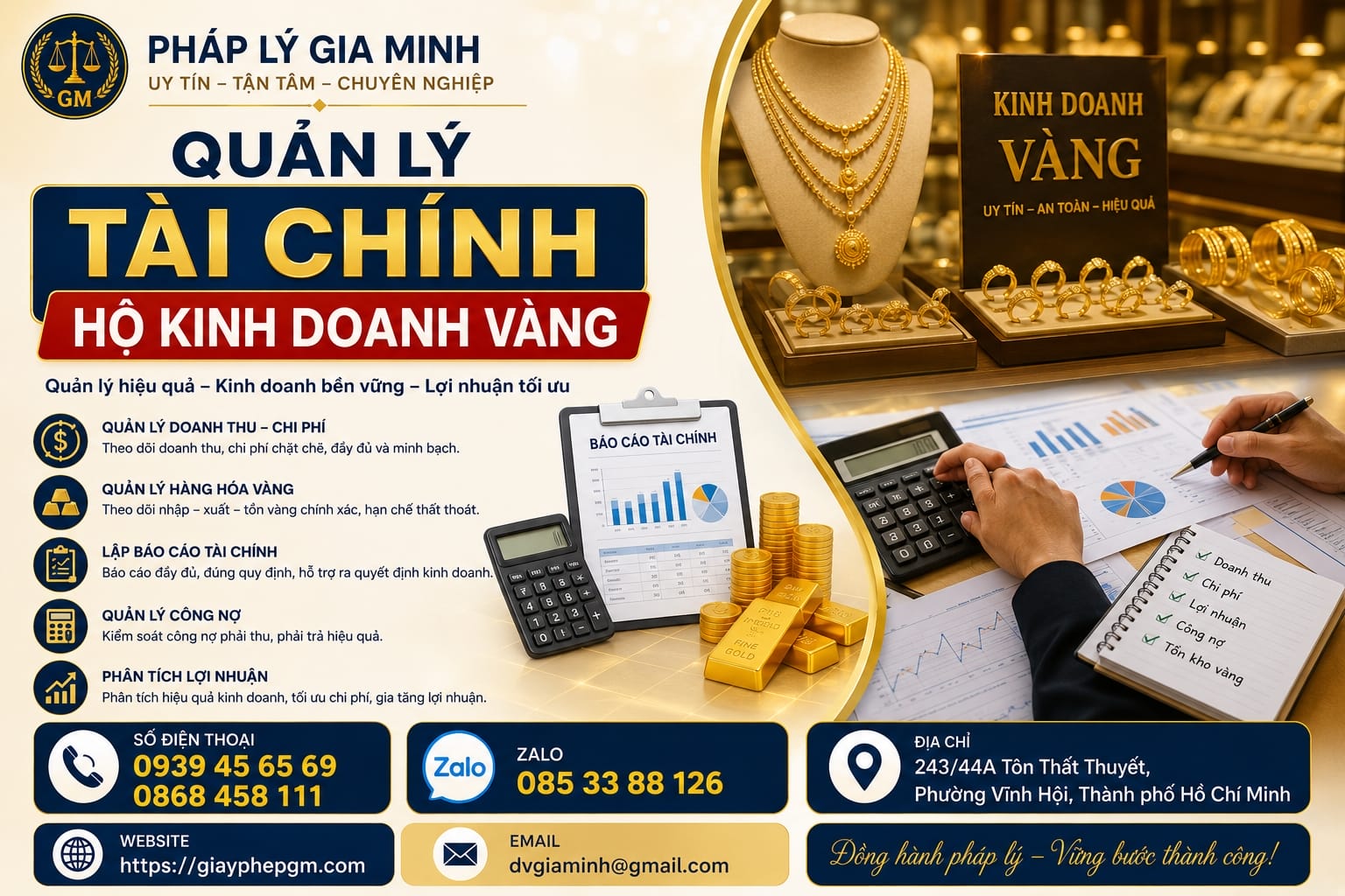 Kế toán hộ kinh doanh ngành vàng đá quý 19 Quản lý tài chính hộ kinh doanh vàng