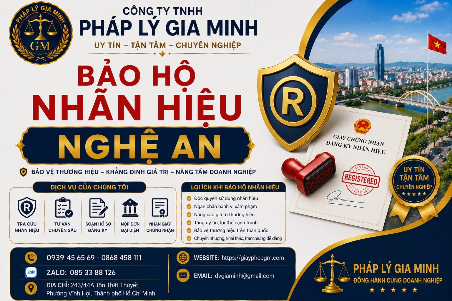 Bảo hộ nhãn hiệu Nghệ An