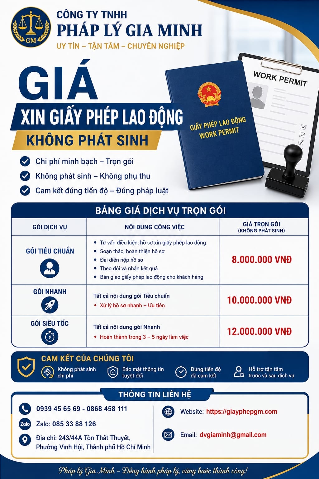 Chi phí làm giấy phép lao động cho người Hàn Quốc