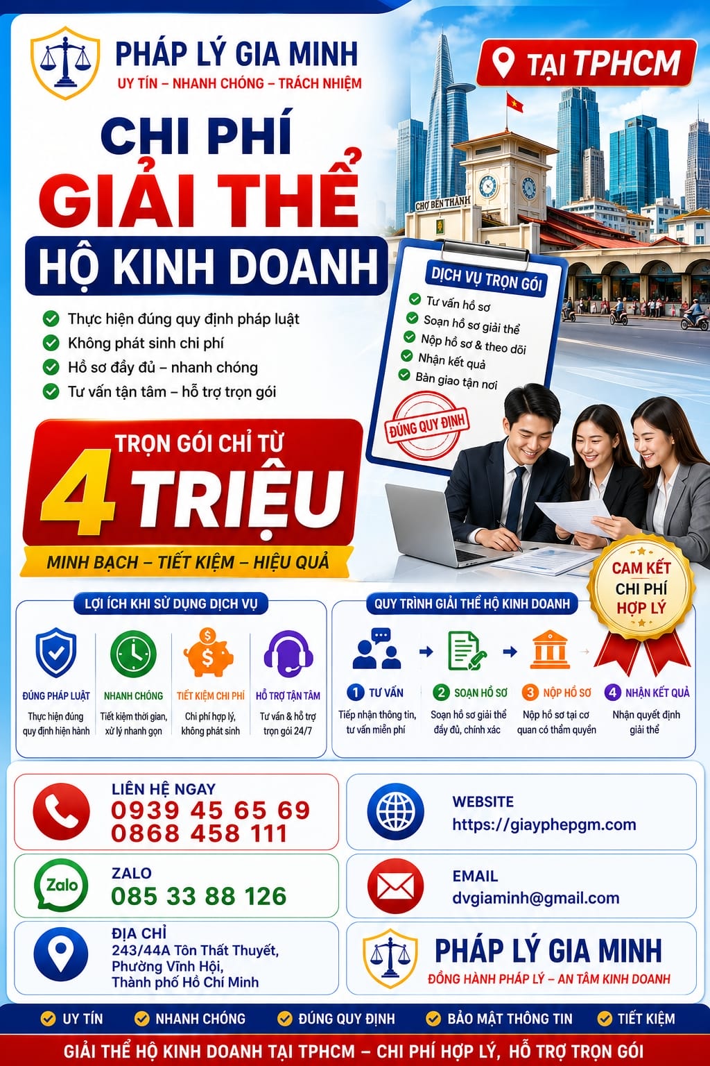 Chi phí giải thể hộ kinh doanh cá thể