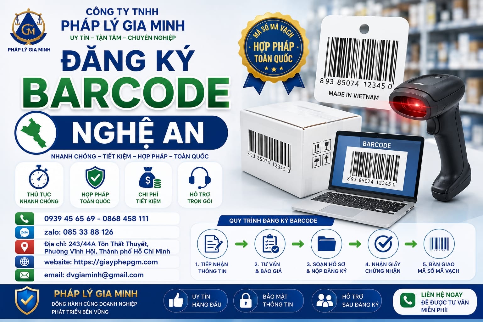 Đăng ký barcode Nghệ An