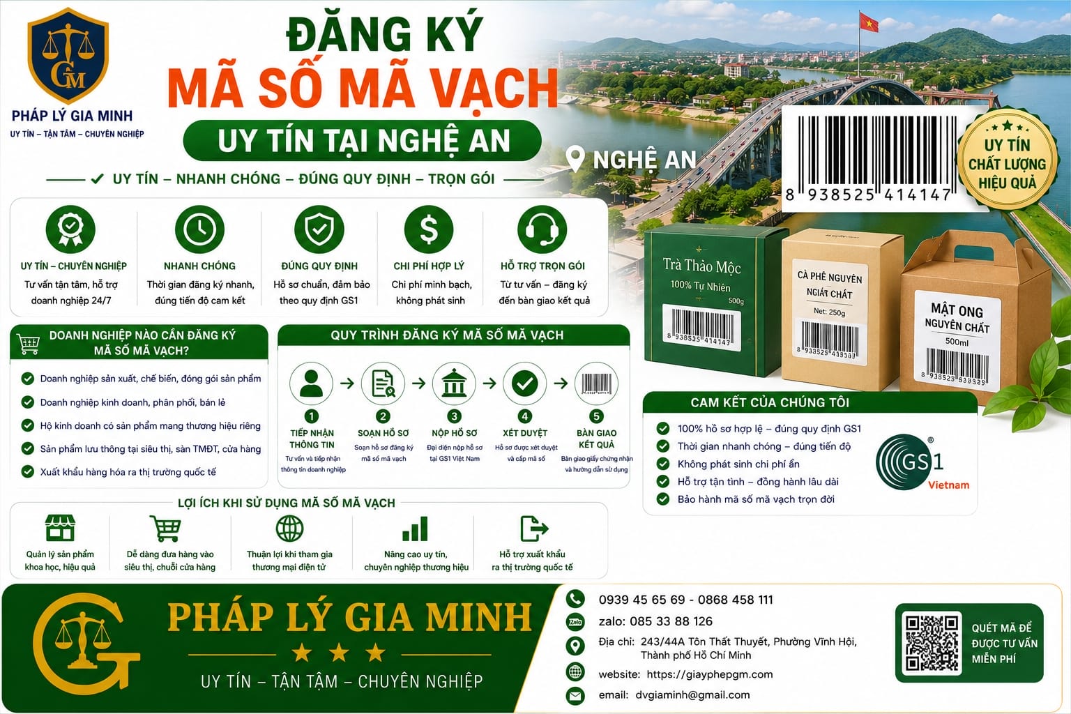 Đăng ký mã số mã vạch uy tín tại Nghệ An
