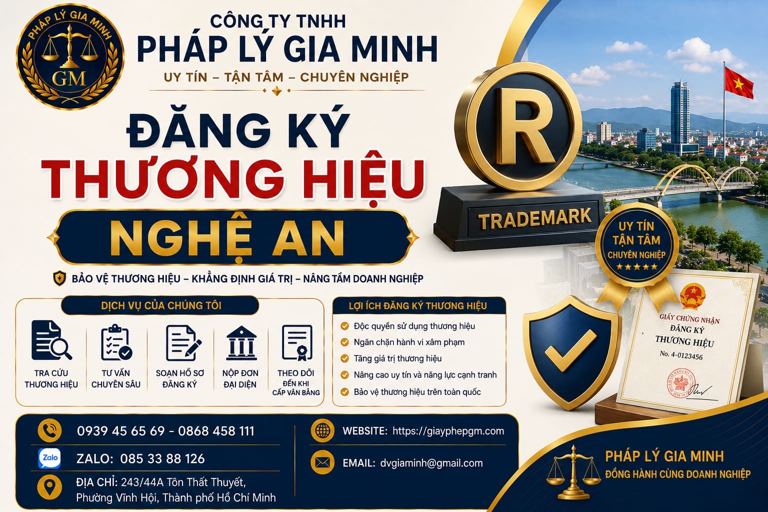 Đăng ký thương hiệu Nghệ An