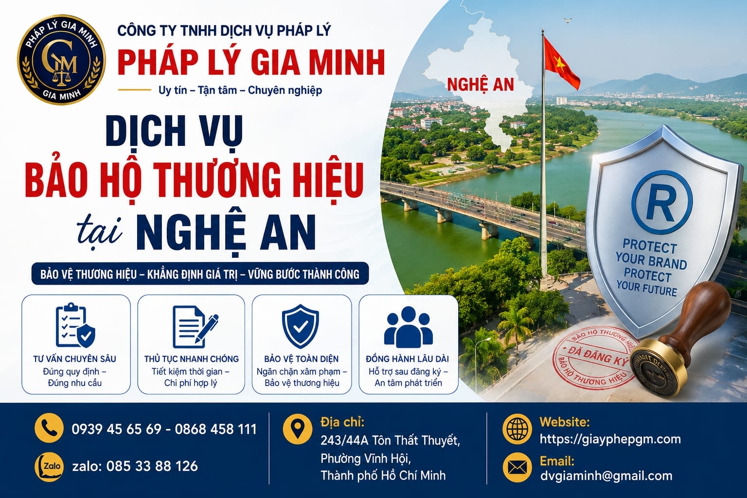 Dịch vụ bảo hộ thương hiệu tại Nghệ An