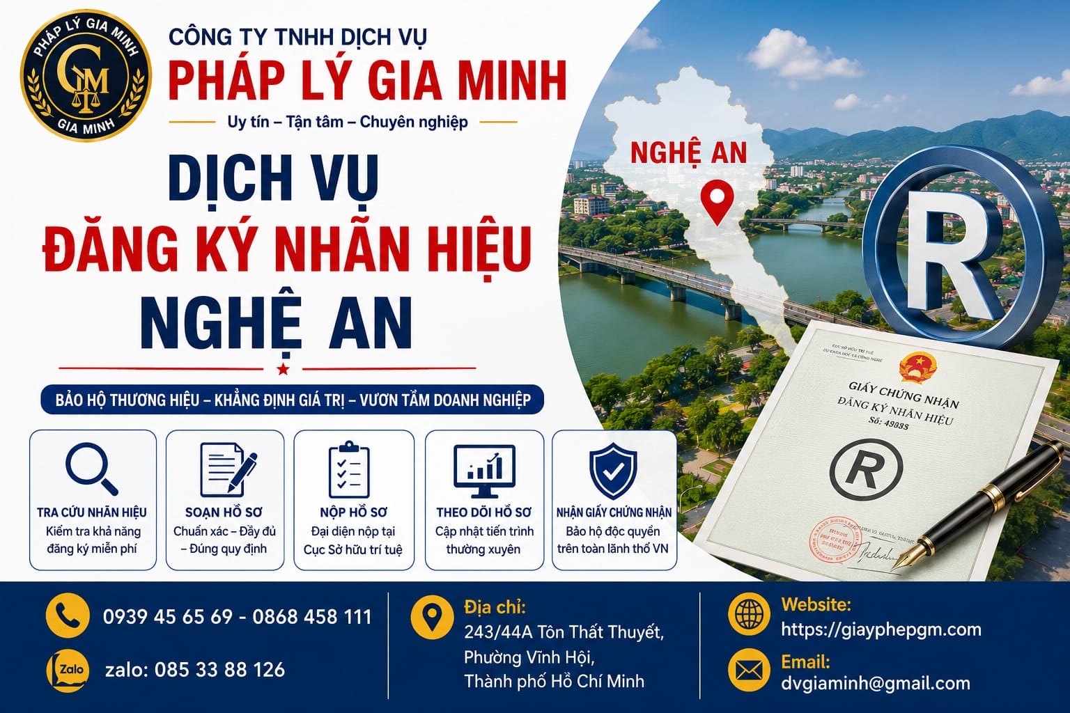 Dịch vụ đăng ký nhãn hiệu Nghệ An