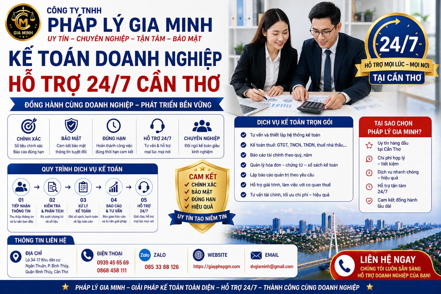 Giá kế toán theo tháng Cần Thơ