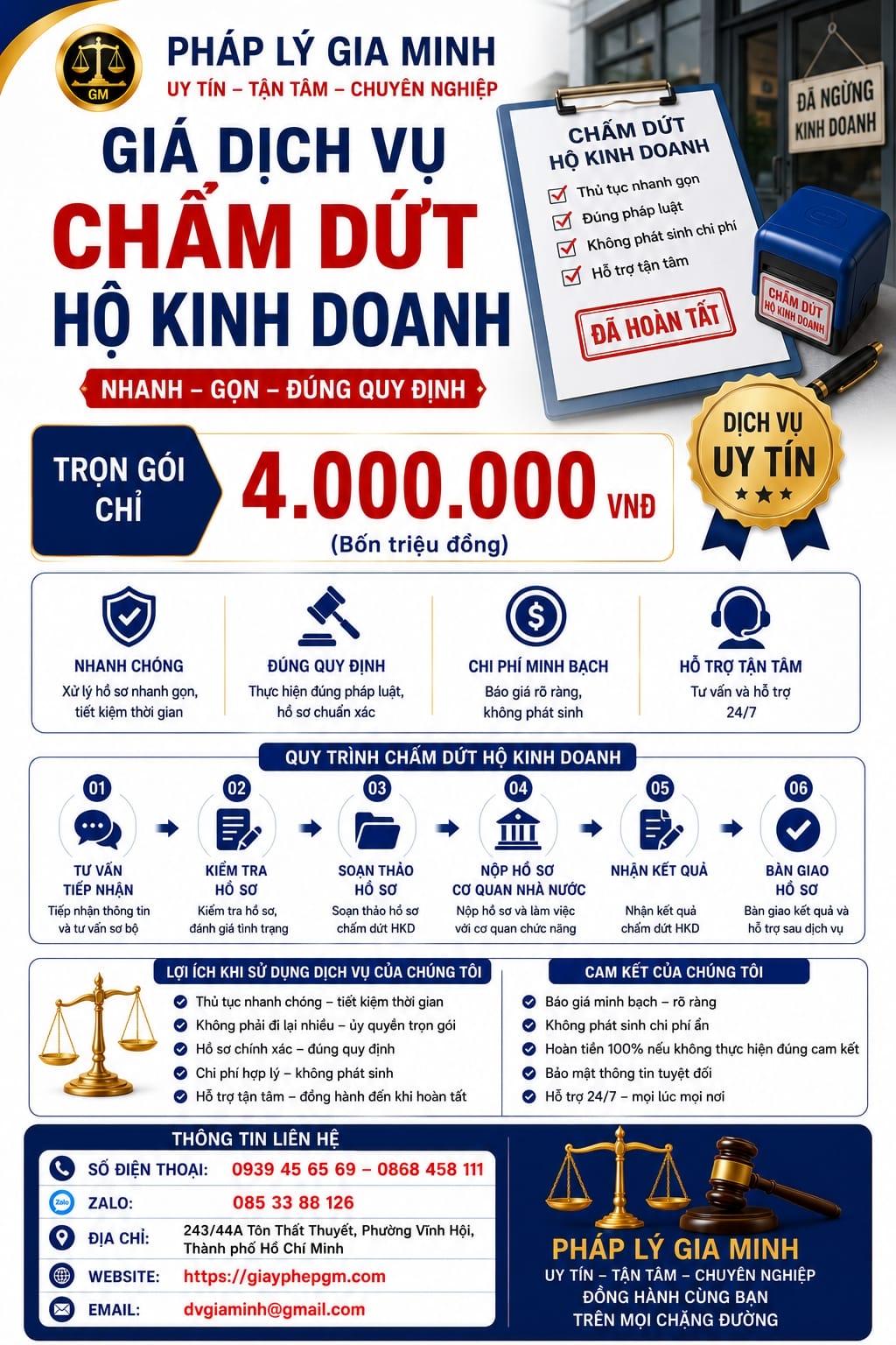  Giải thể hộ kinh doanh bán giày dép
