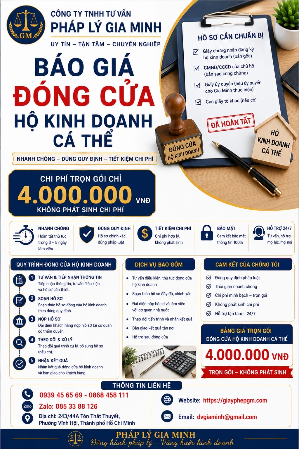 Giải thể hộ kinh doanh cá thể cần giấy tờ gì