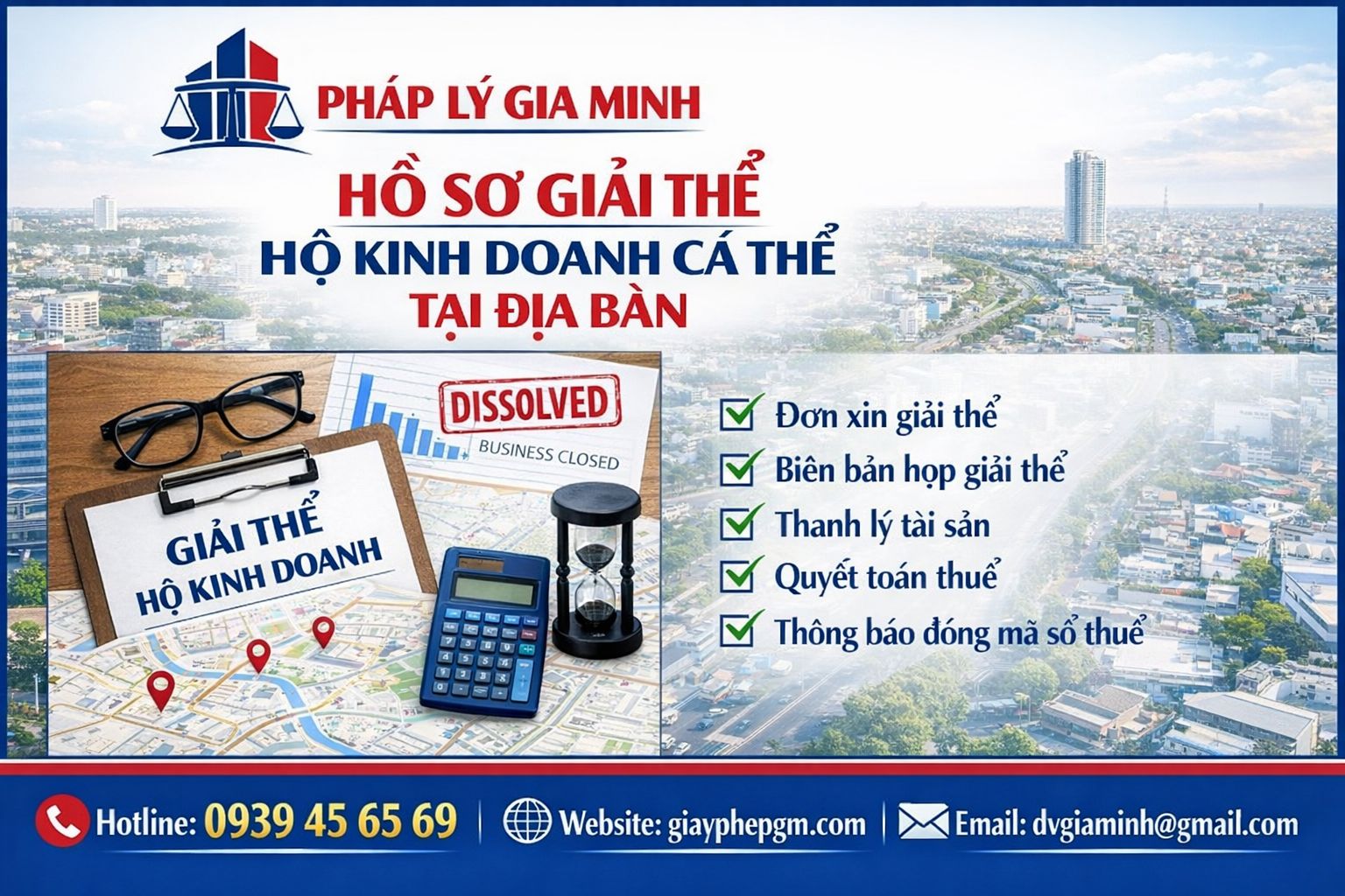 Hồ sơ giải thể hộ kinh doanh cá thể đầy đủ