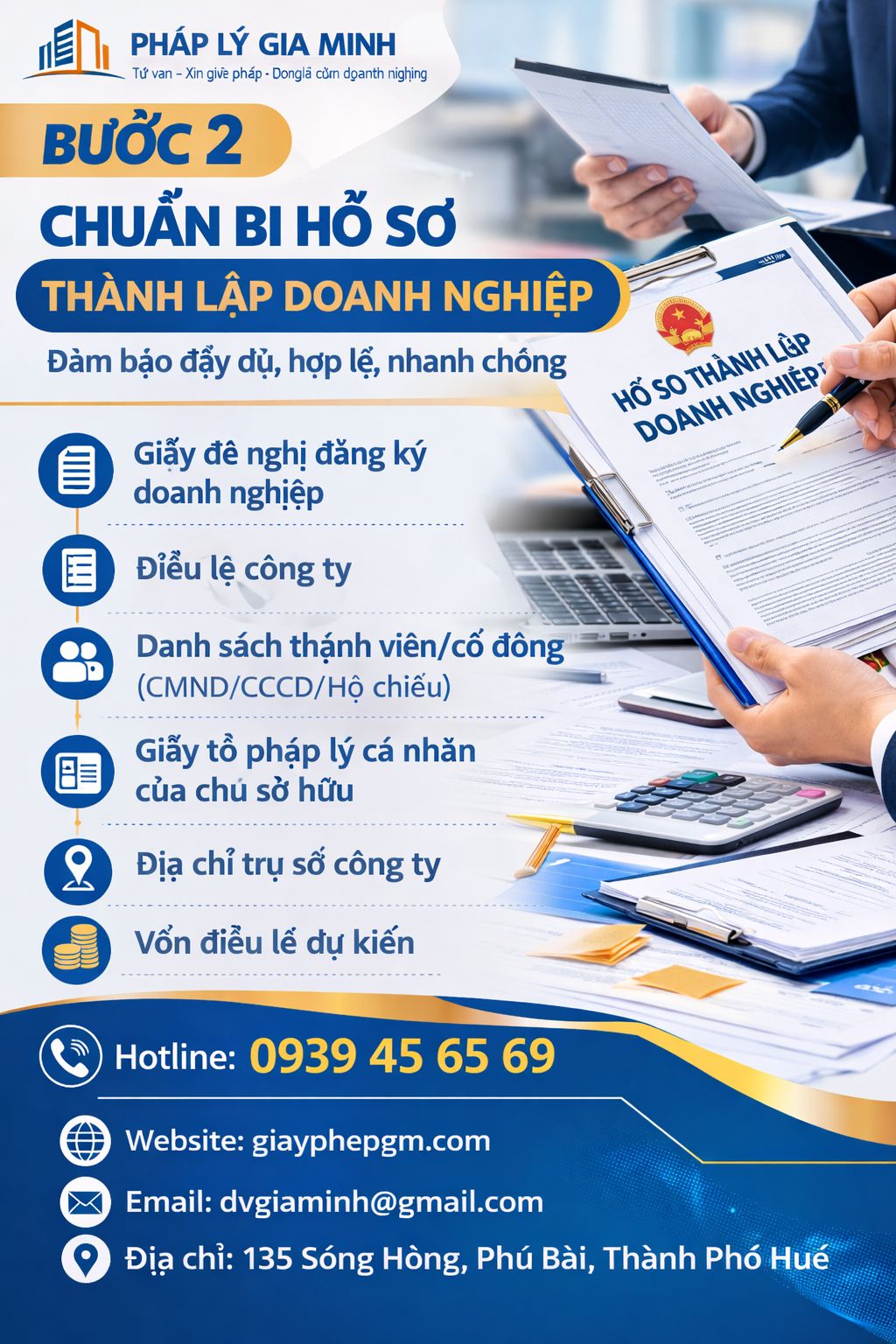 Hồ sơ mở doanh nghiệp tại Cần Thơ tiết kiệm thời gian