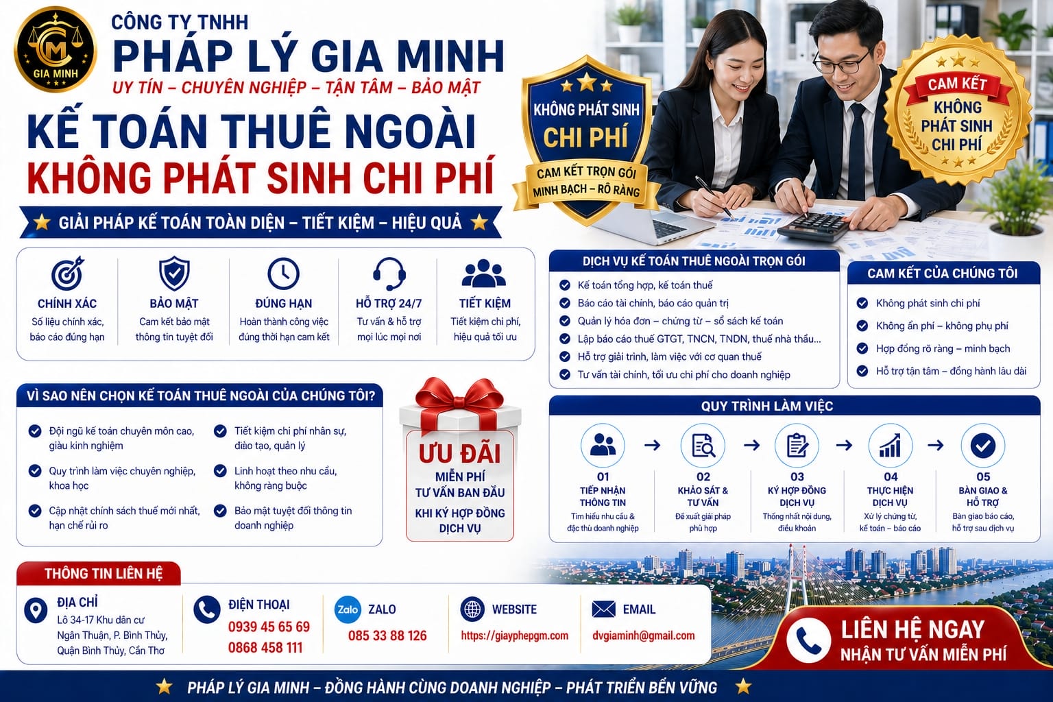Kế toán trọn gói cho doanh nghiệp mới thành lập Cần Thơ
