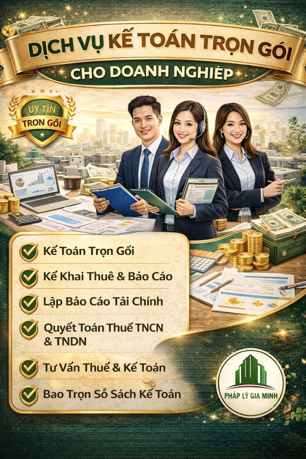 Làm sổ sách kế toán trọn gói tại Cần Thơ giá rẻ