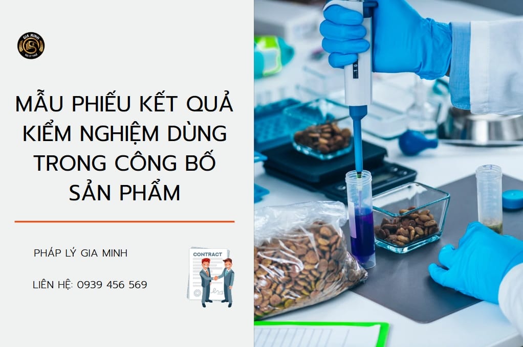 Mẫu phiếu kết quả kiểm nghiệm dùng trong công bố sản phẩm