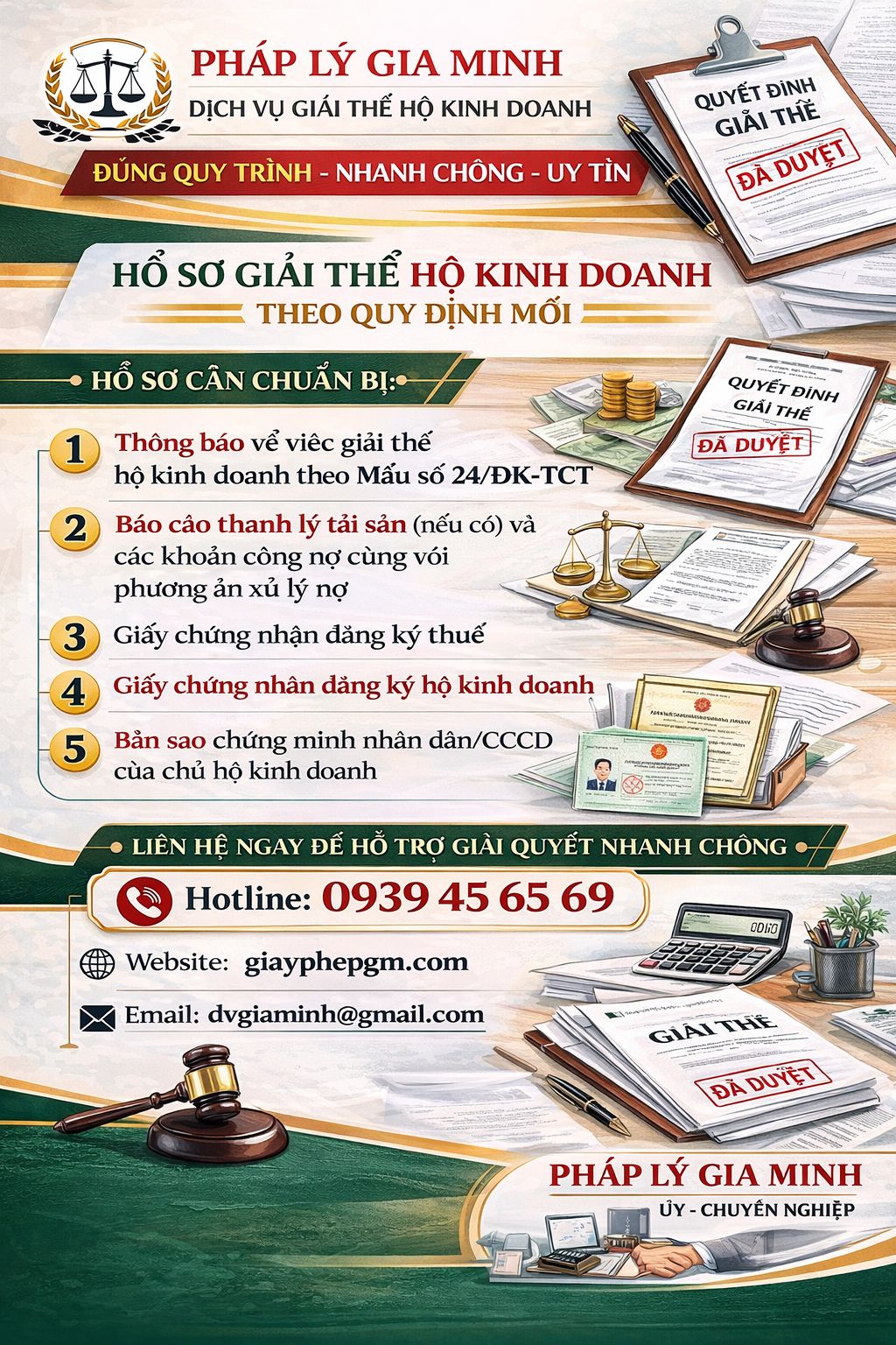 Quy trình giải thể hộ kinh doanh cá thể nhanh chóng