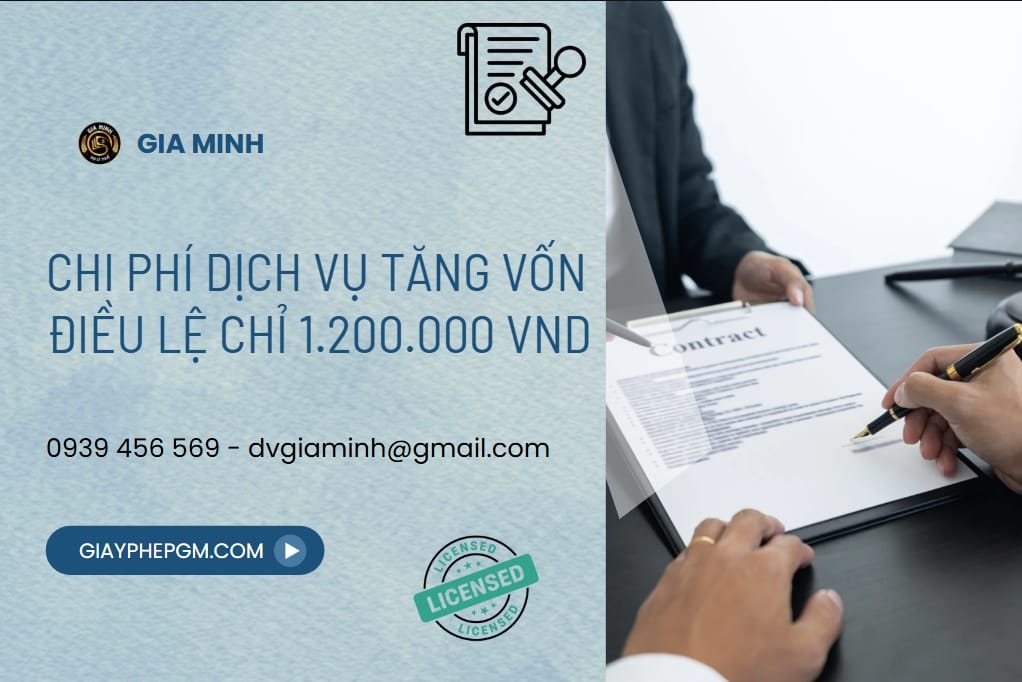 Dịch vụ tăng vốn điều lệ công ty tại Thành phố Huế chỉ 1.200.000đ – Nhanh chóng, đúng pháp lý