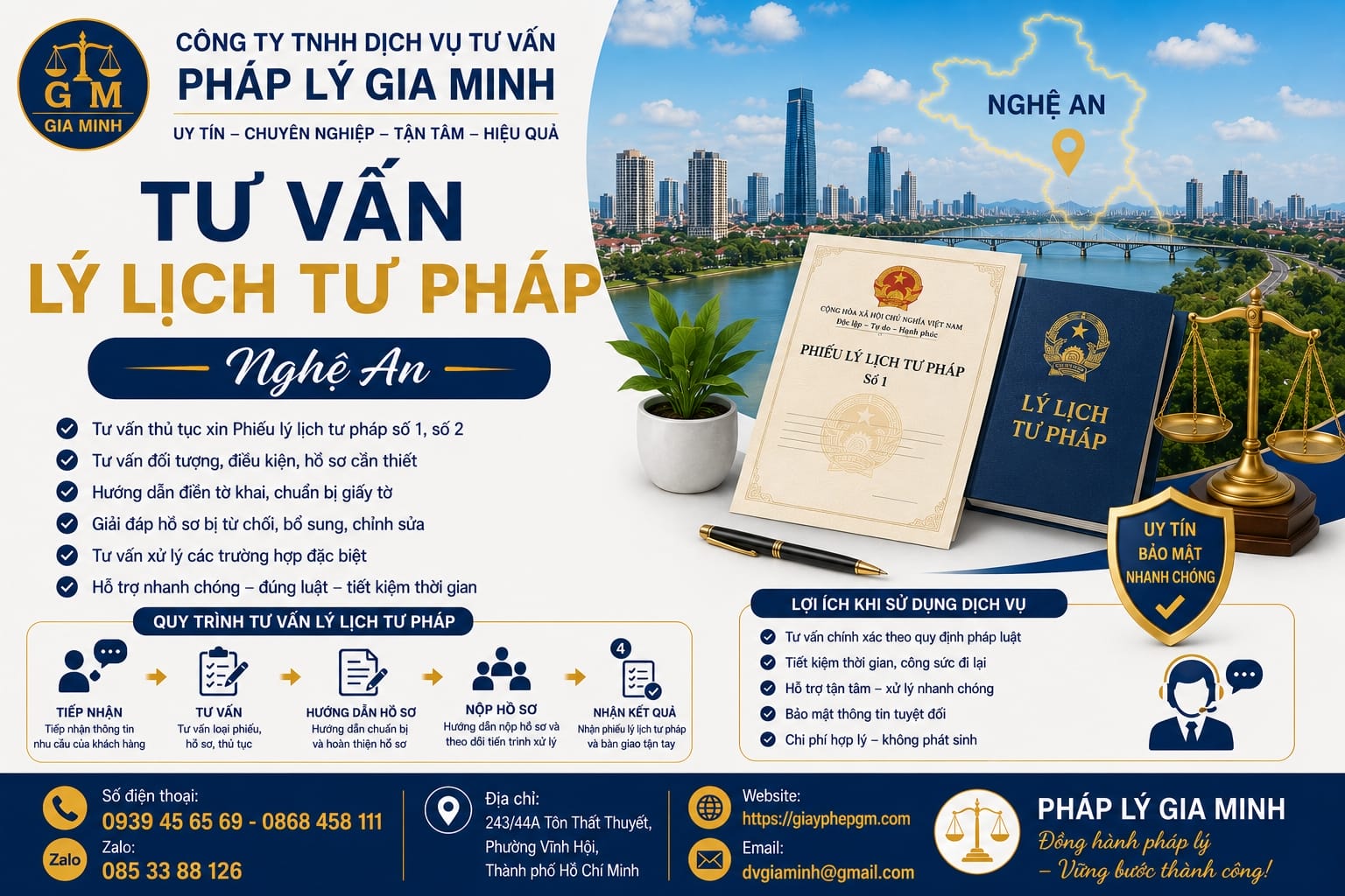 Tư vấn lý lịch tư pháp Nghệ An