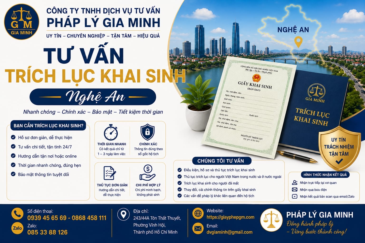 Trích lục khai sinh tại Nghệ An 18 Tư vấn trích lục khai sinh Nghệ An