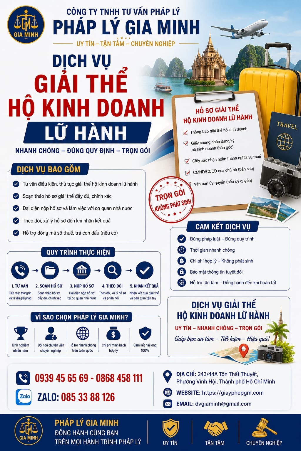 Dịch vụ giải thể hộ kinh doanh lữ hành