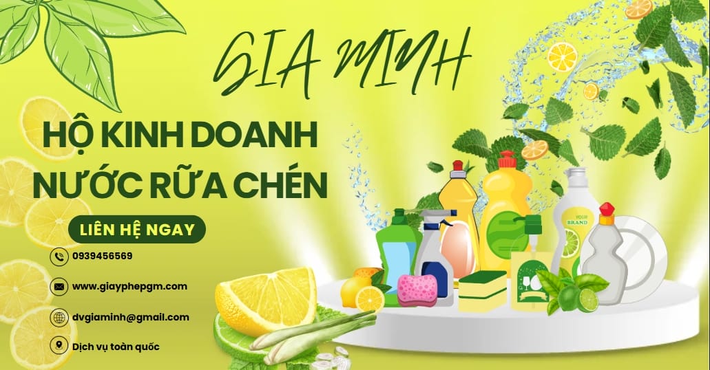 Cách xin giấy phép kinh doanh nước rửa chén hiệu quả từ A-Z