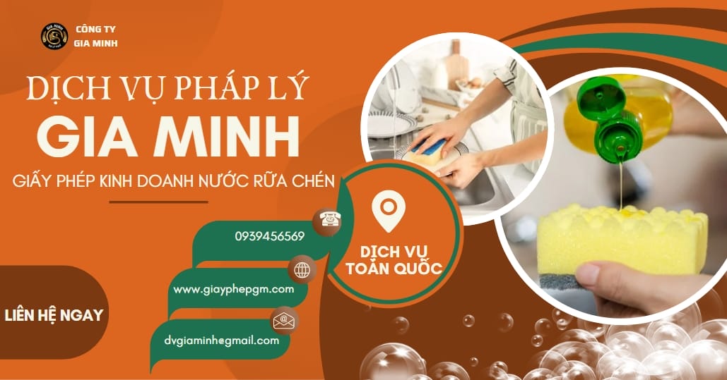 Thành lập công ty sản xuất nước rửa chén – Dịch vụ trọn gói A-Z 5 Giấy phép cần có khi thành lập công ty sản xuất nước rửa chén