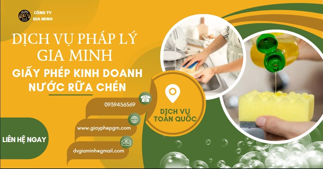 Hộ kinh doanh sản xuất nước rửa chén cần hồ sơ gì? Thủ tục chi tiết 2025