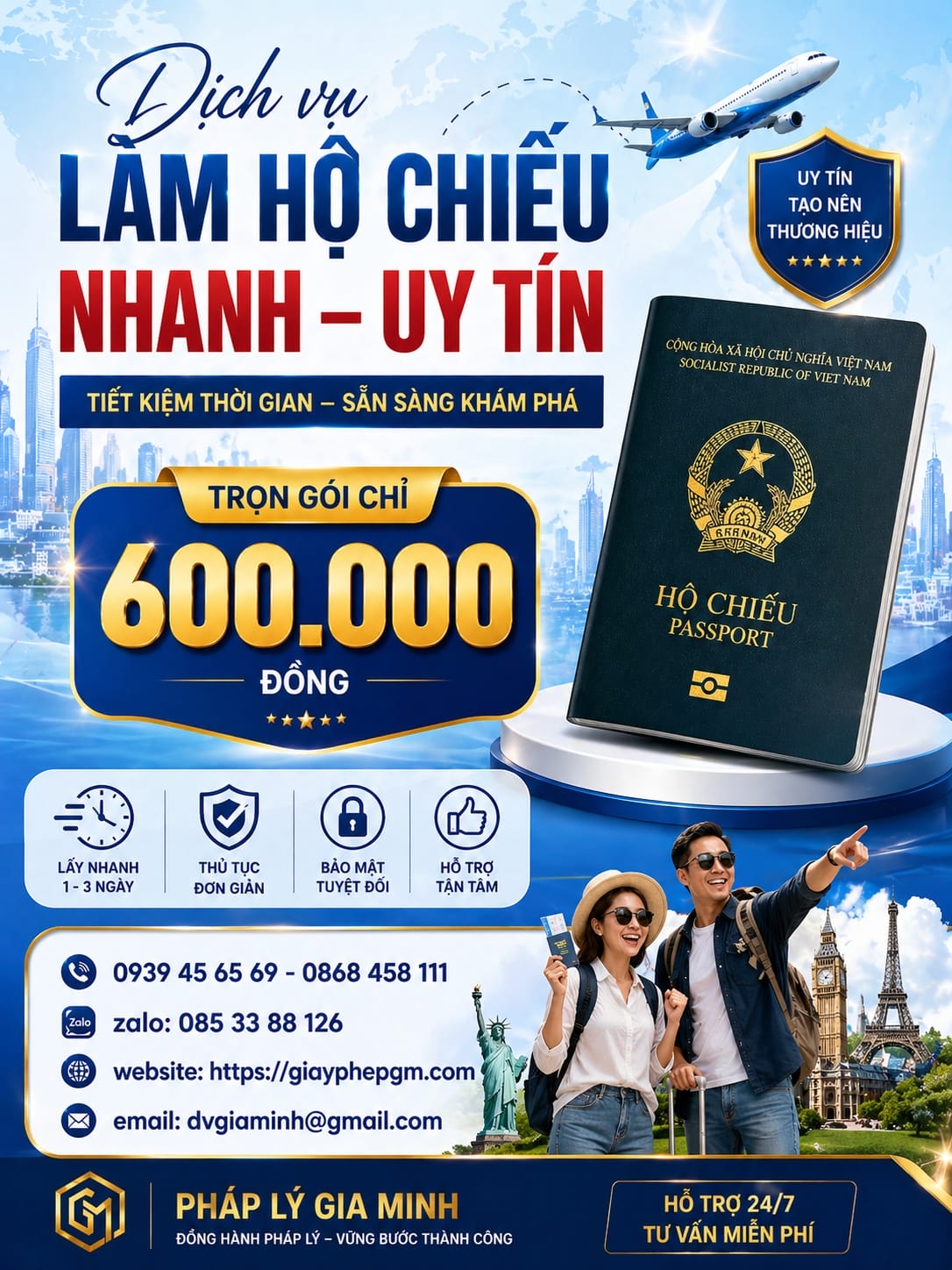 Quy định làm hộ chiếu online Huế