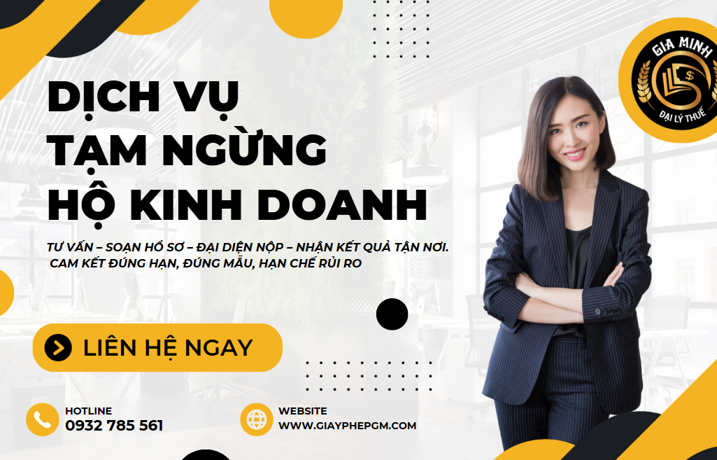 Thủ tục tạm ngừng kinh doanh hộ cá thể năm 2025