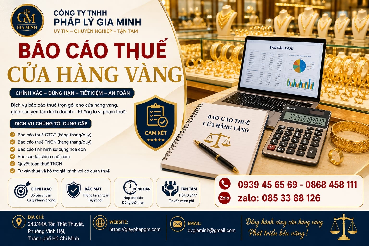 Kế toán thuế cho tiệm vàng: Những lưu ý không thể bỏ qua để tránh sai sót thuế 14 Báo cáo thuế cửa hàng vàng