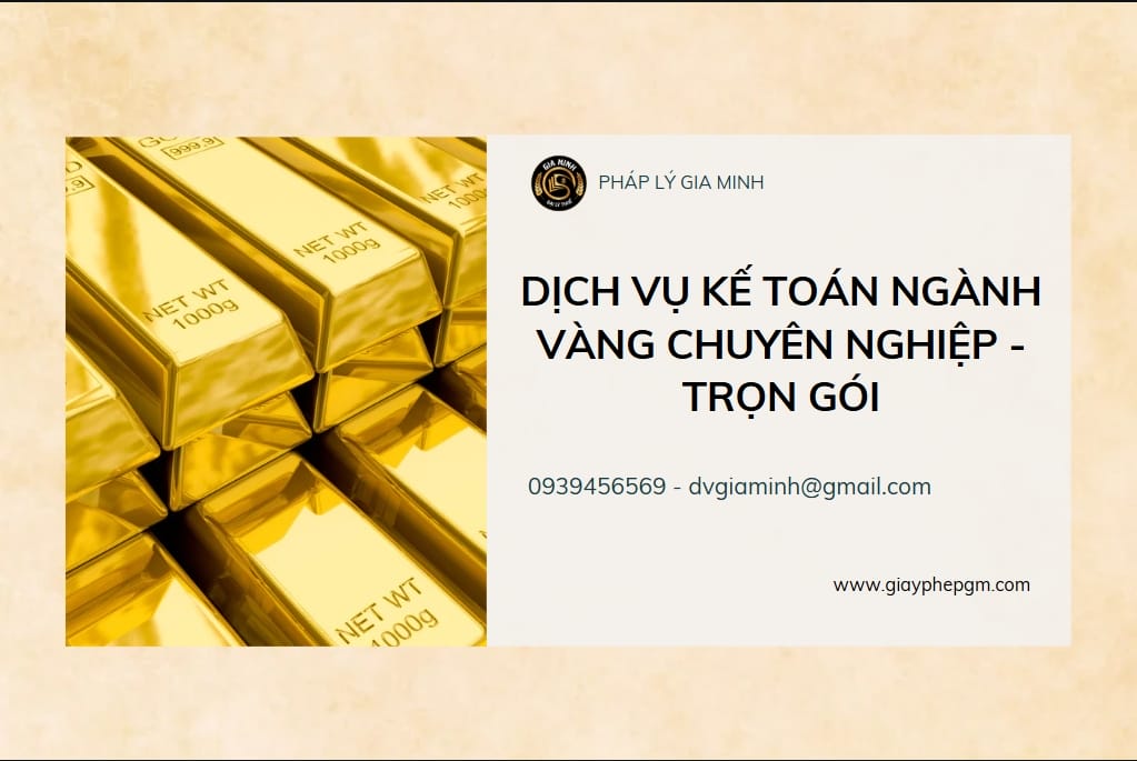 Báo cáo thuế hàng tháng cho tiệm vàng theo quy định mới nhất