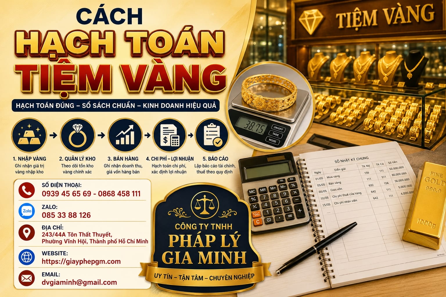 Hạch toán doanh thu – chi phí tiệm vàng theo đúng quy định mới nhất 2025 14 Cách hạch toán tiệm vàng