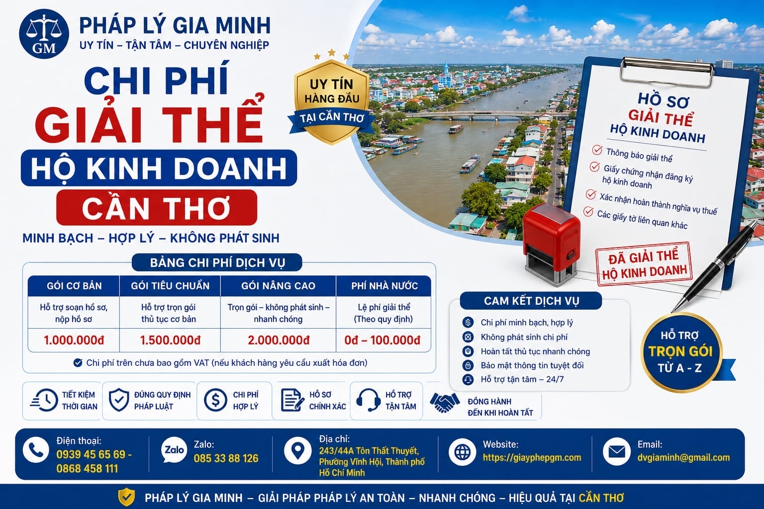 Dịch vụ giải thể hộ kinh doanh uy tín tại Cần Thơ 11 Chi phí giải thể hộ kinh doanh Cần Thơ