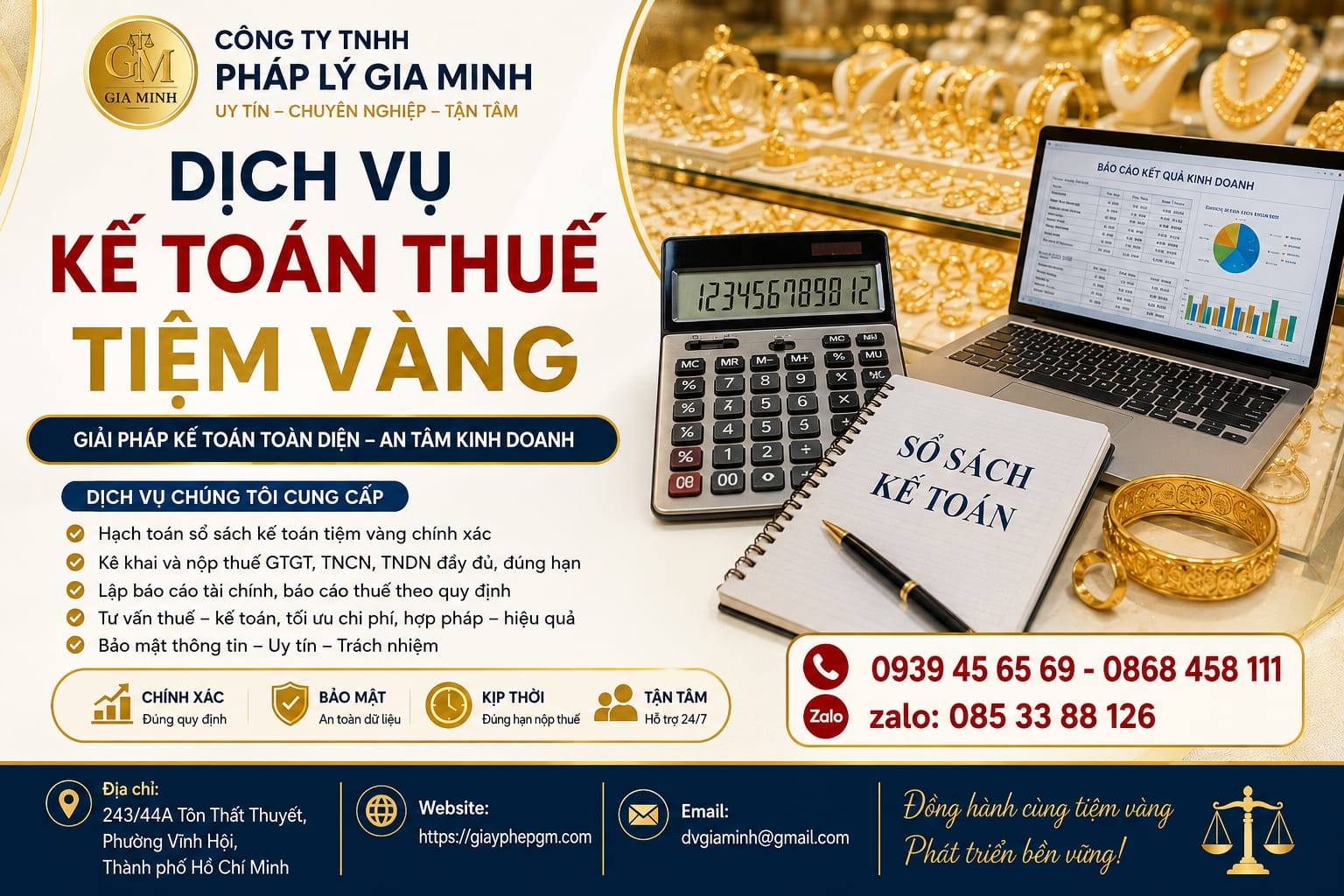 Kế toán thuế cho tiệm vàng: Những lưu ý không thể bỏ qua để tránh sai sót thuế 9 Dịch vụ kế toán thuế tiệm vàng