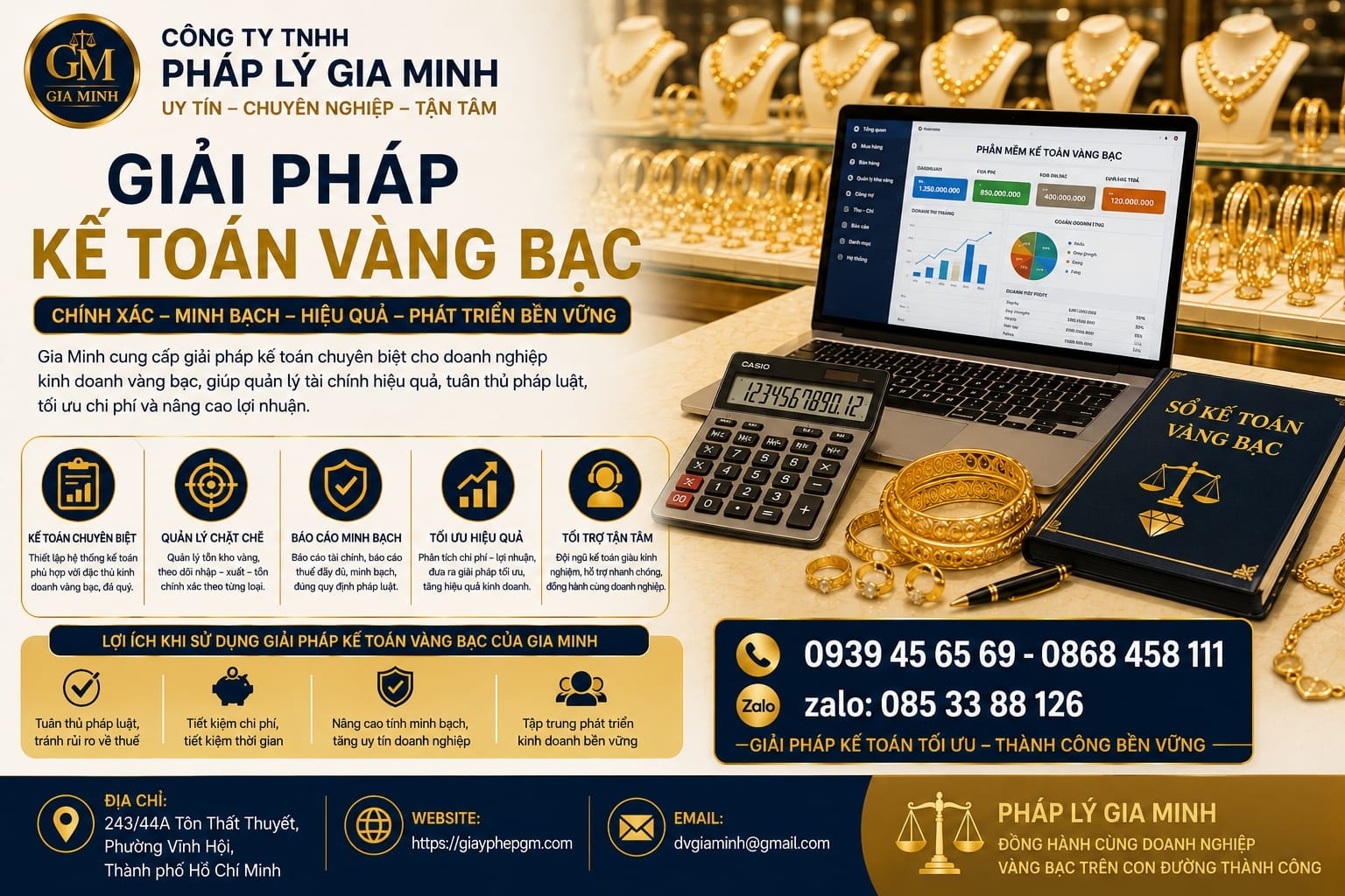 Giải pháp kế toán vàng bạc