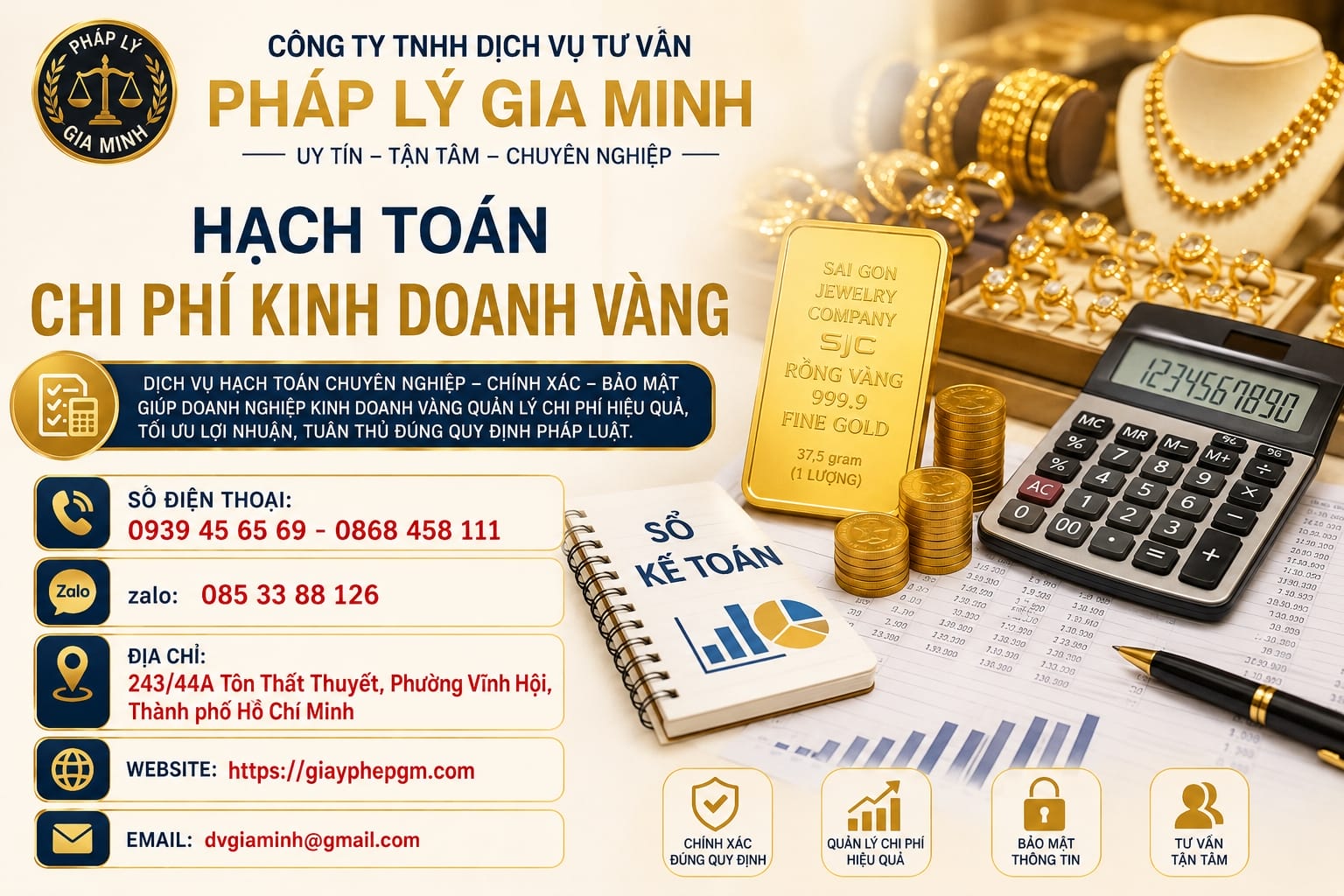 Hạch toán doanh thu – chi phí tiệm vàng theo đúng quy định mới nhất 2025 15 Hạch toán chi phí kinh doanh vàng