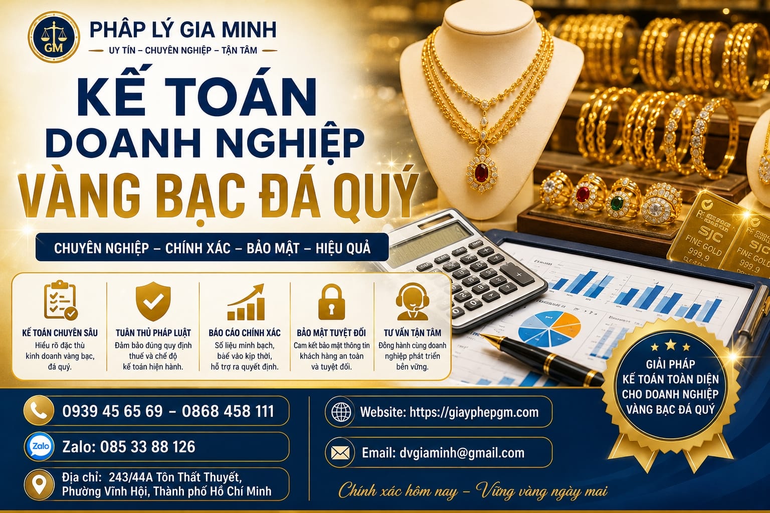 Kế toán thuế cho tiệm vàng: Những lưu ý không thể bỏ qua để tránh sai sót thuế 11 Kế toán doanh nghiệp vàng bạc đá quý